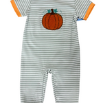 Pumpkin Boys Romper Boys Bubbles + Rompers Three Sisters