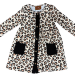 Leopard L/S Dress Girls Play Dresses Millie Jay