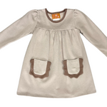Izzie Dress - Mocha Girls Play Dresses Millie Jay
