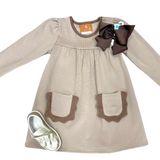 Izzie Dress - Mocha Girls Play Dresses Millie Jay
