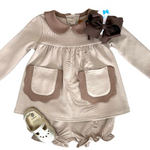 Reese Bloomer Set - Mocha Girls Sets Millie Jay