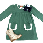 Izzie Dress - Green Girls Play Dresses Millie Jay