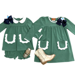Izzie Dress - Green Girls Play Dresses Millie Jay