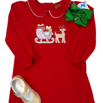 Christmas Sleigh L/S Dress Girls Occasion Dresses Millie Jay