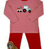 Christmas Tractor Boys Pant Set Boys Sets Millie Jay