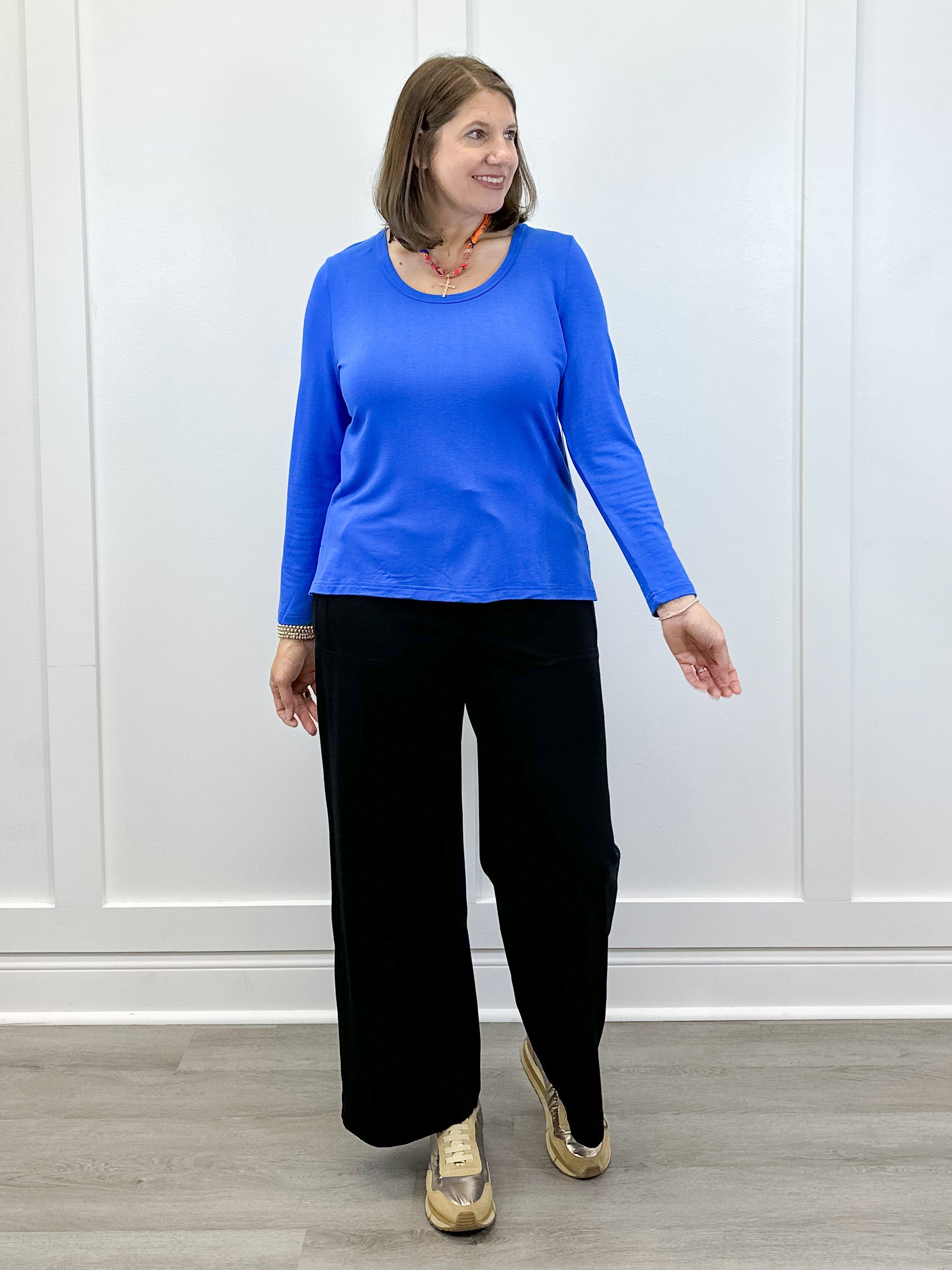 Pull On Pant w/ Pockets & Drawcord - Black Pants Tribal