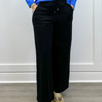 Pull On Pant w/ Pockets & Drawcord - Black Pants Tribal