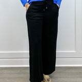 Pull On Pant w/ Pockets & Drawcord - Black Pants Tribal
