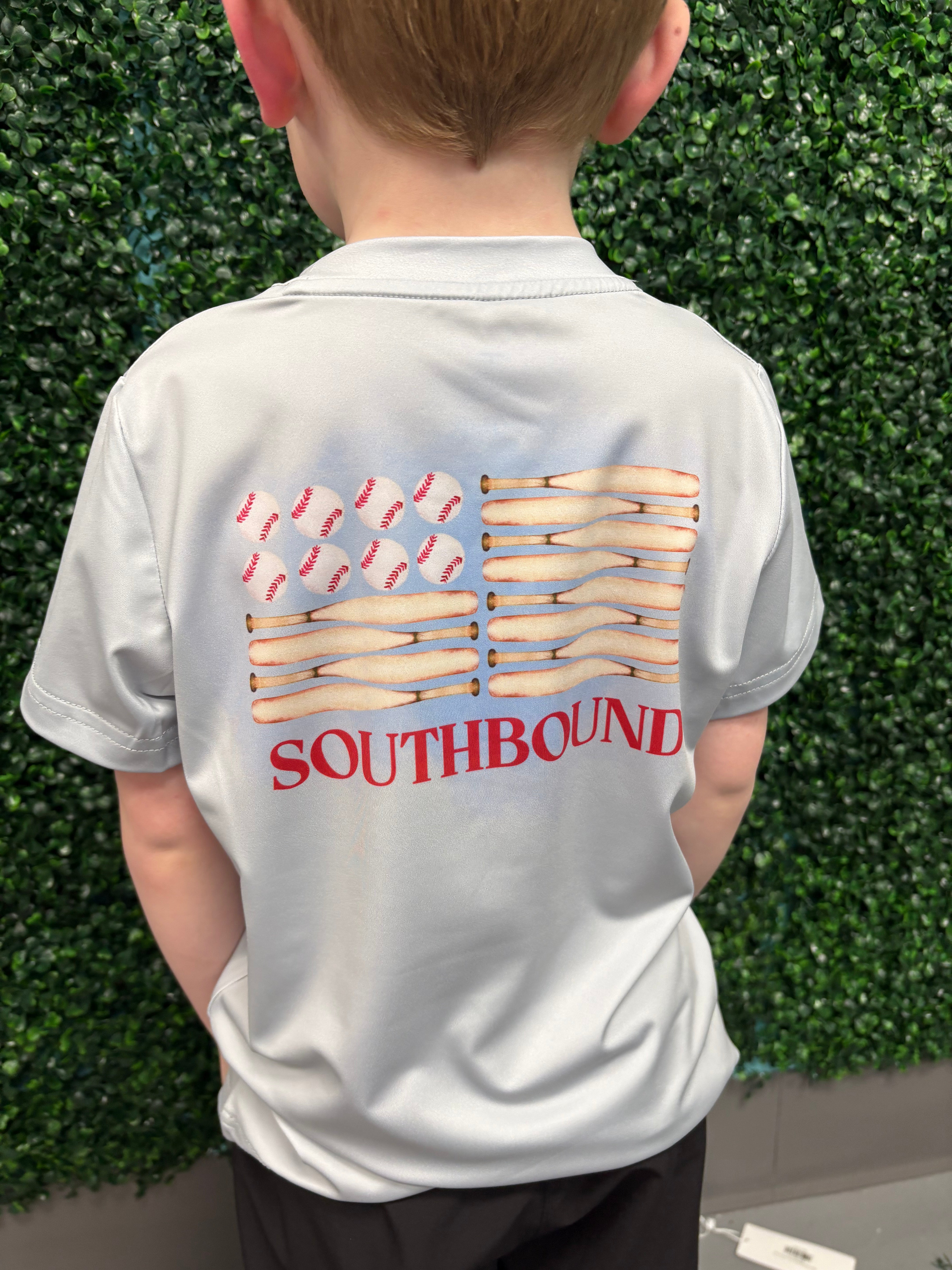 Boy's Performance Tee - Baseball Flag Boys Shirts + Polos Southbound