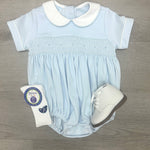 Thomas Light Blue Boy's Bubble Boys Bubbles + Rompers Petit Bebe