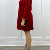 Autumn L/S Dress - Burgundy