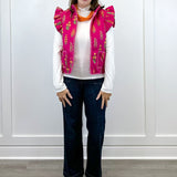 Petal Pop Vest - Magenta