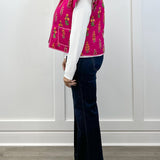 Petal Pop Vest - Magenta