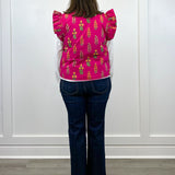Petal Pop Vest - Magenta