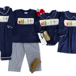 Nativity Smocked L/S Dress Girls Occasion Dresses Three Sisters