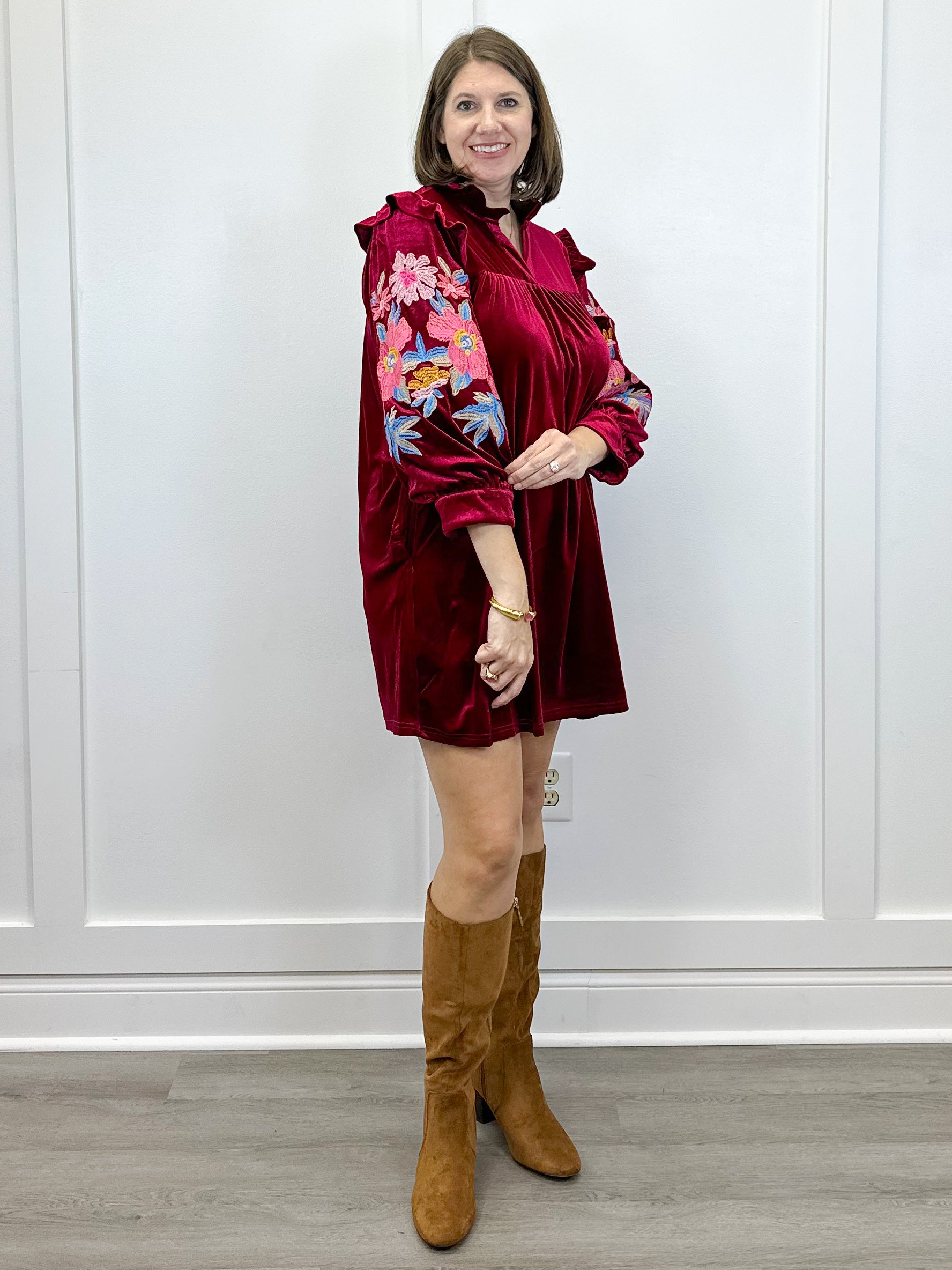 Ember Rose Velvet Dress Short Dresses Jodifl