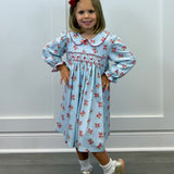 Merry & Bright Smocked Geo Dress
