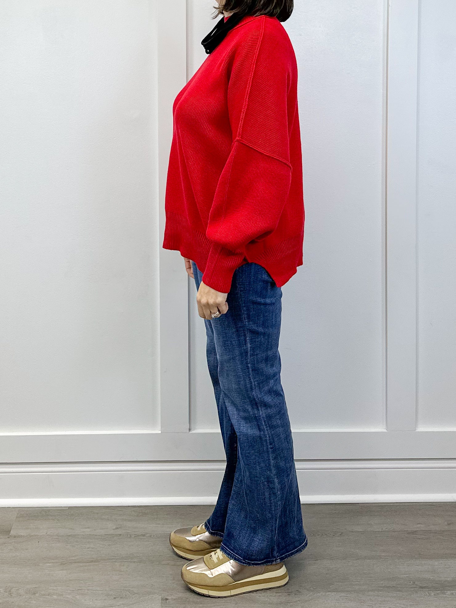 Wine Kiss Ribbed Sweater - Ruby Sweaters Zenana