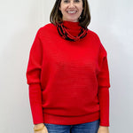 The Cozy Cranberry Mock Neck Sweater - Ruby Sweaters Zenana