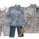 Ruffled Shirt Dress - Margaux Floral Girls Occasion Dresses Little English