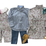 Ruffled Shirt Dress - Margaux Floral Girls Occasion Dresses Little English