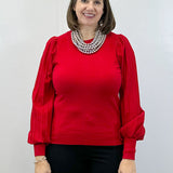 Firelight Sweater - Tomato Red Sweaters &Merci