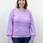 Pom Pom Sweater - Lilac Sweaters Umgee