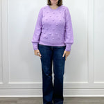 Pom Pom Sweater - Lilac Sweaters Umgee