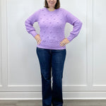 Pom Pom Sweater - Lilac Sweaters Umgee