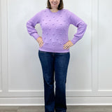 Pom Pom Sweater - Lilac Sweaters Umgee