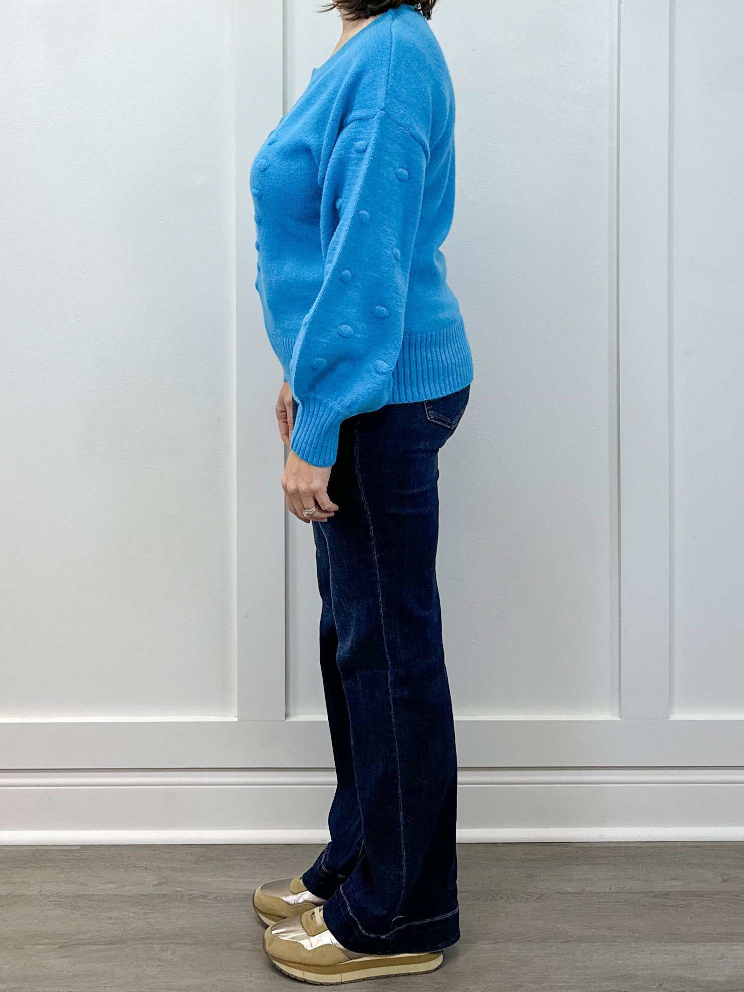 Heart Pop Sweater - Aqua Sweaters Umgee