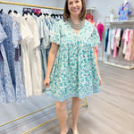 Greta - Celadon Short Dresses Clara the Label