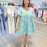 Greta - Celadon Short Dresses Clara the Label