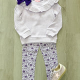 Jody Top - Lilac Cableknit Girls Tops + Tees Bisby