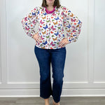 Bess Butterfly Long Sleeve Blouse Tops Sugarlips