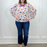 Bess Butterfly Long Sleeve Blouse Tops Sugarlips