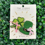 St. Patrick's Clover Pin Set Necklaces Sugar Babies Children's Boutique/Meg's Shoppe