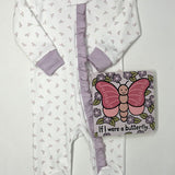 Joy Floral Pima Zipper Footie Baby Sleepwear Baby Loren   