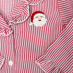 Santa Stripe Ruffle Pajamas Kids Pajamas Sweet Dreams