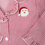 Santa Stripe Ruffle Pajamas Kids Pajamas Sweet Dreams