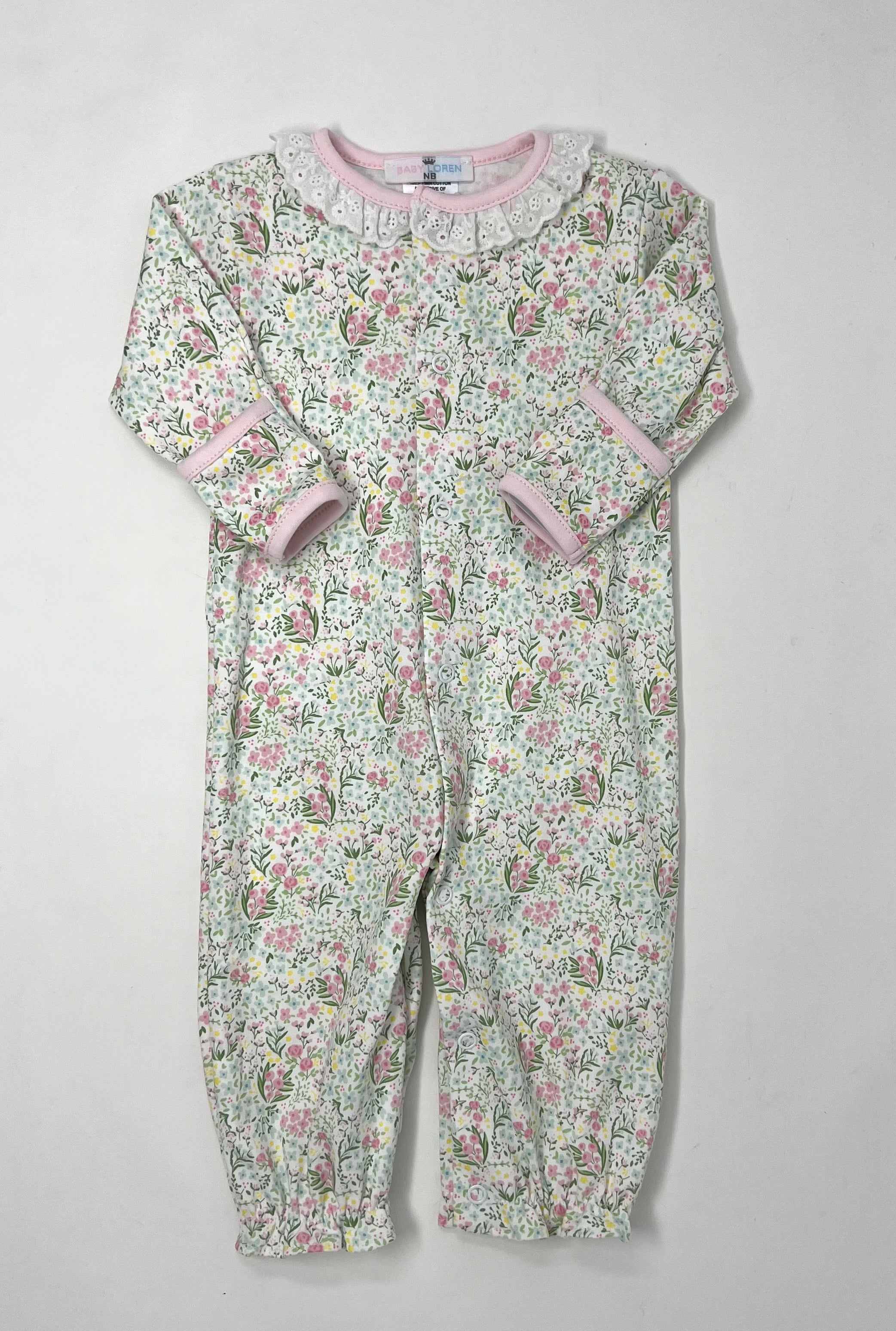 Mya Floral Pima Converter Baby Sleepwear Baby Loren   