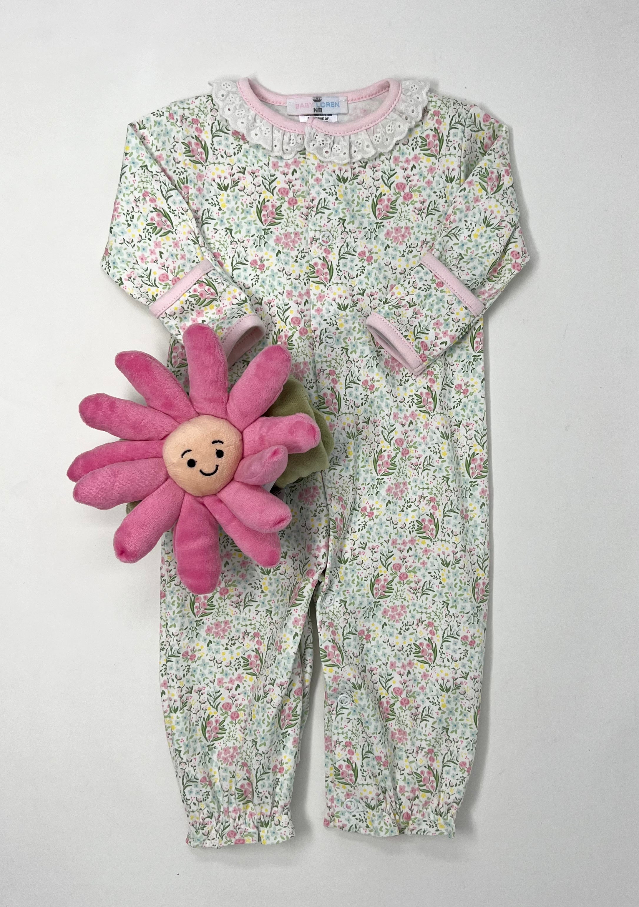 Mya Floral Pima Converter Baby Sleepwear Baby Loren   