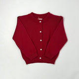 Pearl Button Cardigan - Red Girls Sweaters + Sweatshirts Dolce Gaccia   