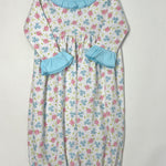Natalie's Classics Printed Ruffled Gathered Gown Baby Sleepwear Magnolia Baby   