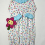 Natalie's Classics Printed Ruffled Gathered Gown Baby Sleepwear Magnolia Baby   