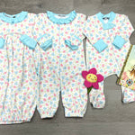Natalie's Classics Printed Ruffled Gathered Gown Baby Sleepwear Magnolia Baby   