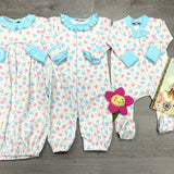 Natalie's Classics Printed Ruffled Gathered Gown Baby Sleepwear Magnolia Baby   