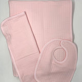 Quilted Burp Cloth - Pink Baby Accessories Oriental Products   