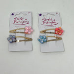 Shimmer Flower Hairclips Kids Jewelry Great Pretenders   