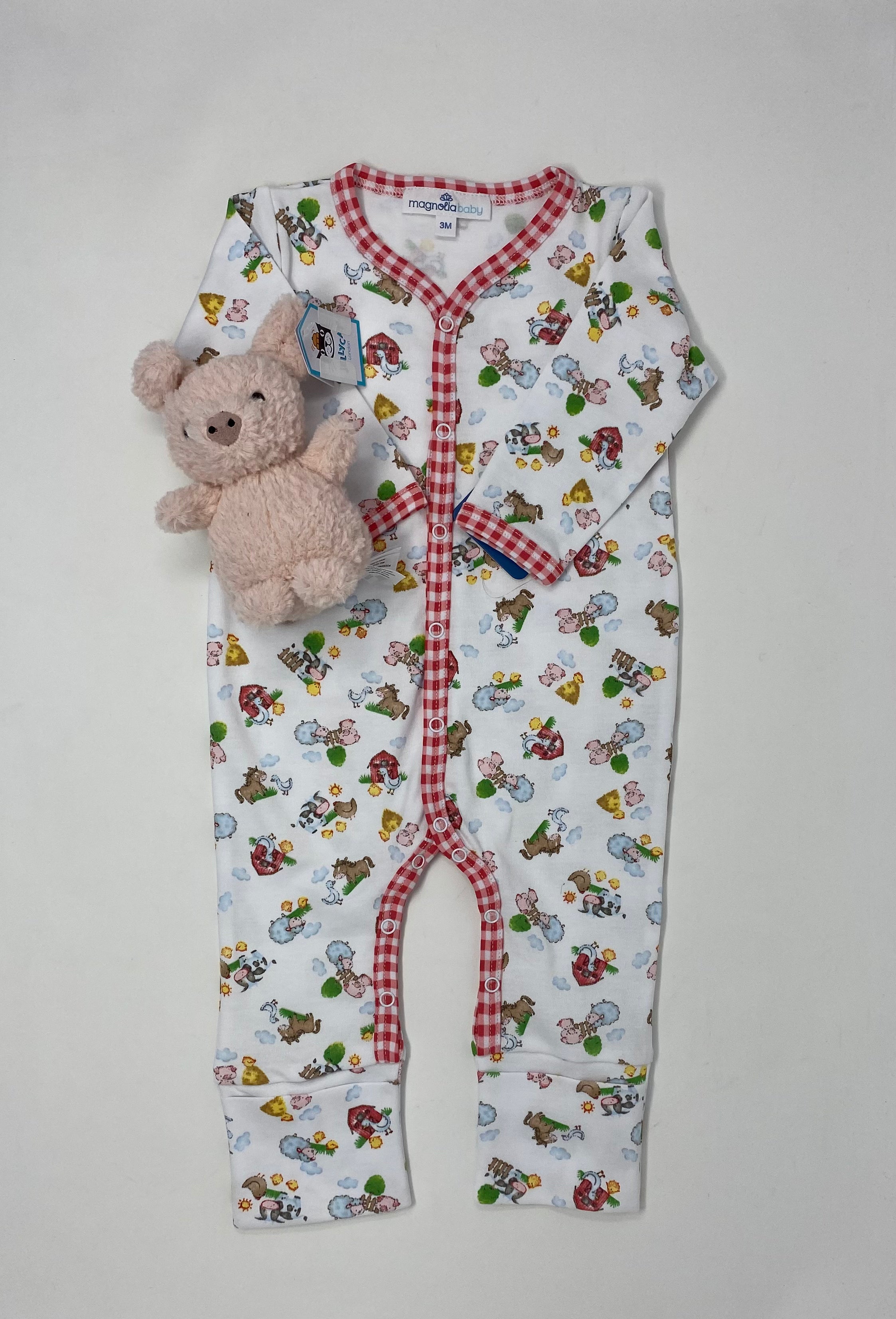Down on the Farm Printed Playsuit Baby Sleepwear Magnolia Baby   